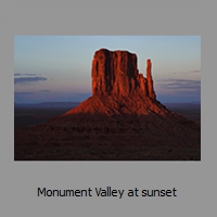 Monument Valley at sunset